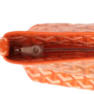 goyard Goyard Goyardine Orange Boheme Mini Hobo Bag Palladium Hardware | Thumbnail 9 goyard Goyard Goyardine Orange Boheme Mini Hobo Bag Palladium Hardware | Thumbnail 9