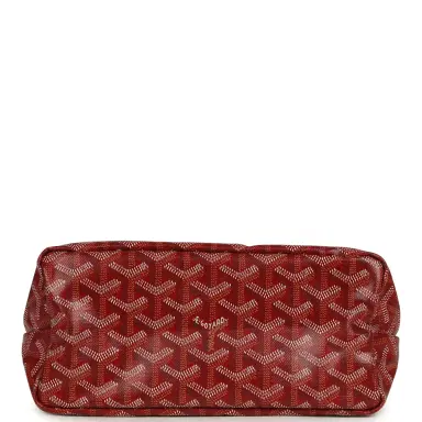 goyard Goyard Goyardine Red Boheme Mini Hobo Bag Palladium Hardware | Thumbnail 6 goyard Goyard Goyardine Red Boheme Mini Hobo Bag Palladium Hardware | Thumbnail 6