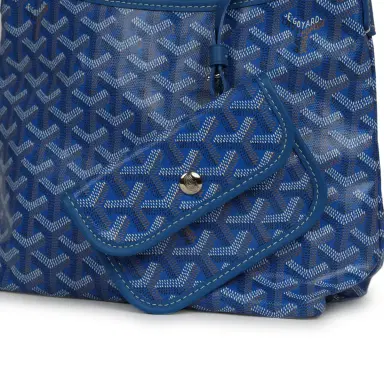 goyard Goyard Goyardine Sky Blue Boheme Mini Hobo Bag Palladium Hardware | Thumbnail 7 goyard Goyard Goyardine Sky Blue Boheme Mini Hobo Bag Palladium Hardware | Thumbnail 7