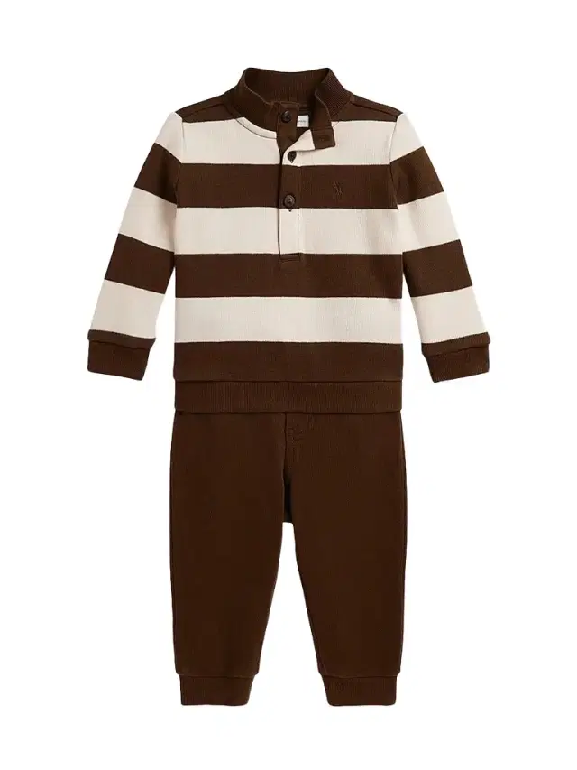 Baby Boy's 2-Piece Pullover & Joggers Set - Chocolate Mousse Multi 9 Months Baby Boy's 2-Piece Pullover & Joggers Set - Chocolate Mousse Multi 9 Months