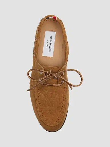 Thom Browne Women's Suede Boat Shoes | Thumbnail 4