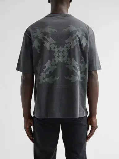 Off-White Men's Rugs Arrow Skate Cotton T-Shirt - Vintage Black - Size XL | Thumbnail 3