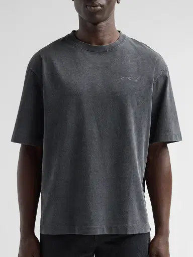 Off-White Men's Rugs Arrow Skate Cotton T-Shirt - Vintage Black - Size XL | Thumbnail 5