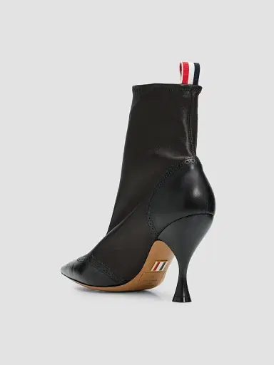 Thom Browne Women's 90MM Wingtip Leather Booties | Thumbnail 4
