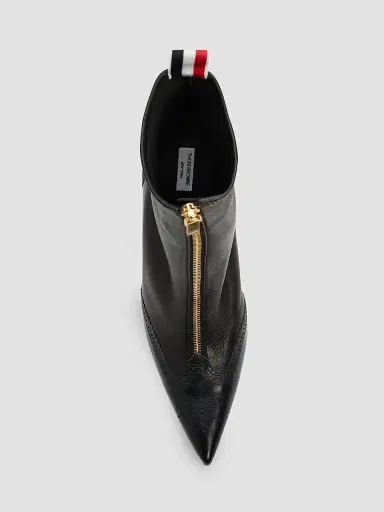 Thom Browne Women's 90MM Wingtip Leather Booties | Thumbnail 5