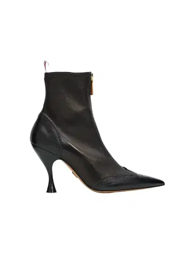 Thom Browne Women's 90MM Wingtip Leather Booties | Thumbnail 1