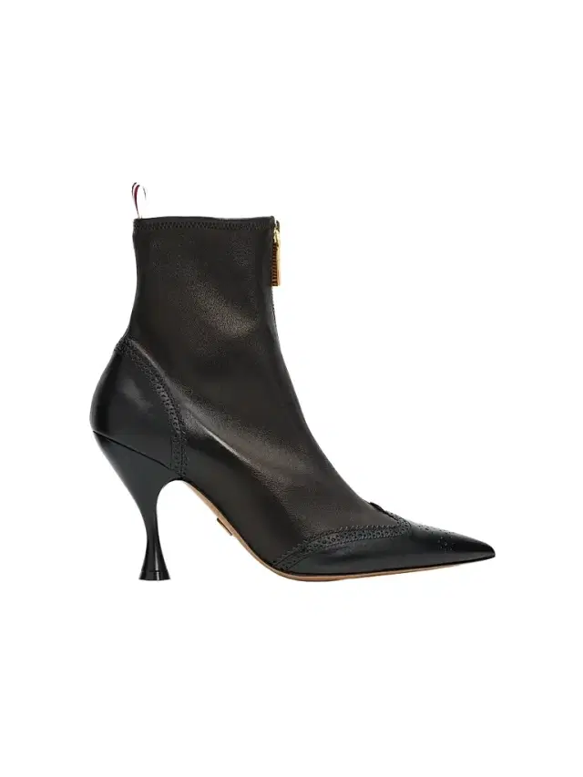 Thom Browne Women's 90MM Wingtip Leather Booties - Black