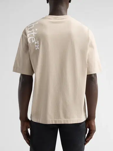 Off-White Men's Vertical Bookish Skate Logo T-Shirt - String - Size XXL | Thumbnail 3 Off-White Men's Vertical Bookish Skate Logo T-Shirt - String - Size XXL | Thumbnail 3