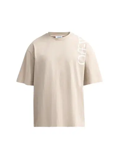 Off-White Men's Vertical Bookish Skate Logo T-Shirt - String - Size XXL | Thumbnail 1 Off-White Men's Vertical Bookish Skate Logo T-Shirt - String - Size XXL | Thumbnail 1