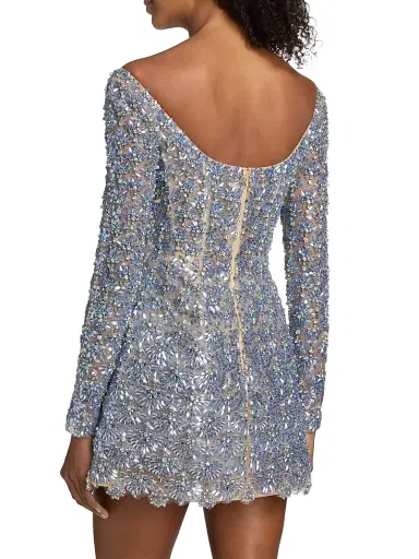 Oscar de la Renta Women's Embellished Sculpted Minidress | Thumbnail 5