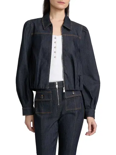 Cinq à Sept Women's Stella Denim Jacket - Indigo - Size XL | Thumbnail 3