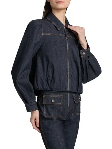 Cinq à Sept Women's Stella Denim Jacket - Indigo - Size XL | Thumbnail 4