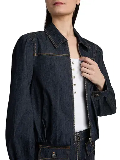 Cinq à Sept Women's Stella Denim Jacket - Indigo - Size XL | Thumbnail 6