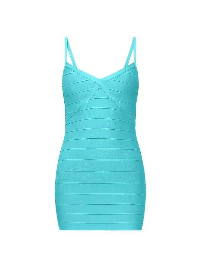 Hervé Léger Women's After Party Bandage Minidress - Reef