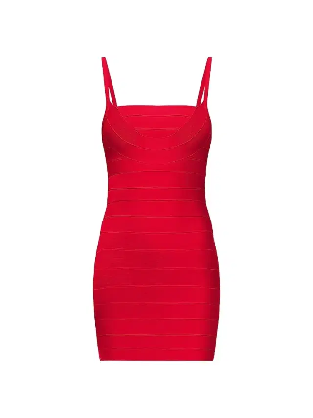 Hervé Léger Women's 40th Anniversary The Dance Floor Minidress - Chili