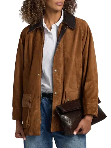 Nili Lotan Women's Kedem Suede Parka - Martora - Size XL | Thumbnail 3 Nili Lotan Women's Kedem Suede Parka - Martora - Size XL | Thumbnail 3