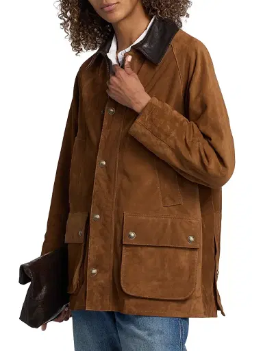 Nili Lotan Women's Kedem Suede Parka - Martora - Size XL | Thumbnail 4 Nili Lotan Women's Kedem Suede Parka - Martora - Size XL | Thumbnail 4