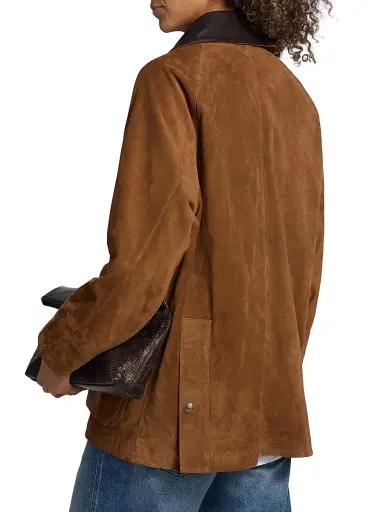 Nili Lotan Women's Kedem Suede Parka - Martora - Size XL | Thumbnail 5 Nili Lotan Women's Kedem Suede Parka - Martora - Size XL | Thumbnail 5