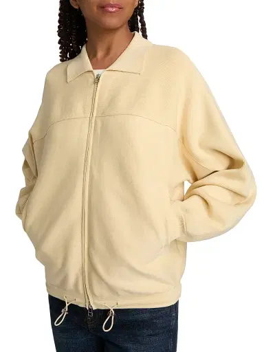 Guest In Residence Women's Cotton-Blend Windbreaker Jacket - Butter | Thumbnail 6 Guest In Residence Women's Cotton-Blend Windbreaker Jacket - Butter | Thumbnail 6