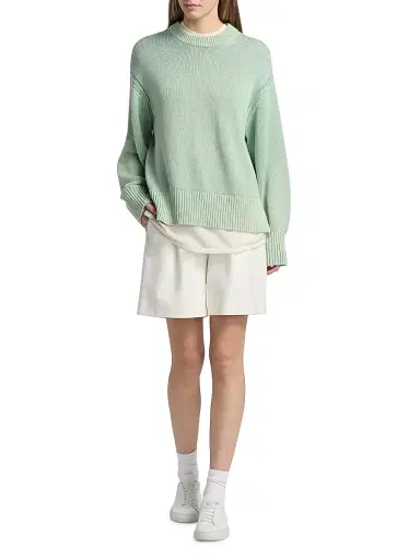 Guest In Residence Women's Sunwash Cotton-Cashmere Crewneck Sweater | Thumbnail 2 Guest In Residence Women's Sunwash Cotton-Cashmere Crewneck Sweater | Thumbnail 2