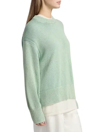 Guest In Residence Women's Sunwash Cotton-Cashmere Crewneck Sweater | Thumbnail 4 Guest In Residence Women's Sunwash Cotton-Cashmere Crewneck Sweater | Thumbnail 4