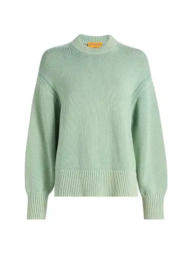 Guest In Residence Women's Sunwash Cotton-Cashmere Crewneck Sweater | Thumbnail 1 Guest In Residence Women's Sunwash Cotton-Cashmere Crewneck Sweater | Thumbnail 1