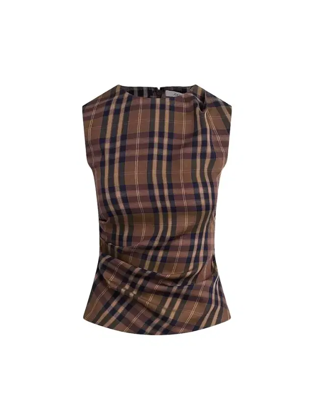 Joe's Jeans Women's The Meg Plaid Top - Camel Plaid