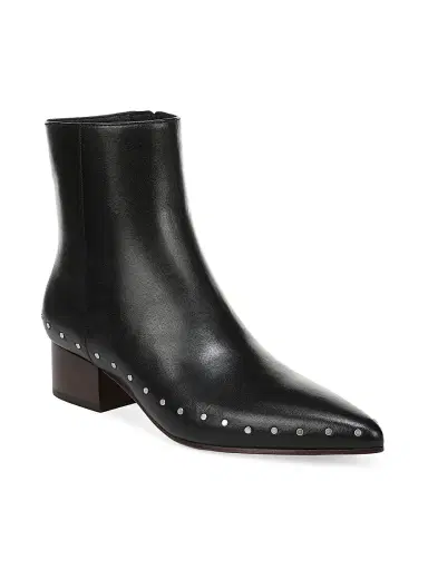 Vince Women's August 40MM Stud-Trim Leather Boots - Black - Size 11 | Thumbnail 2 Vince Women's August 40MM Stud-Trim Leather Boots - Black - Size 11 | Thumbnail 2