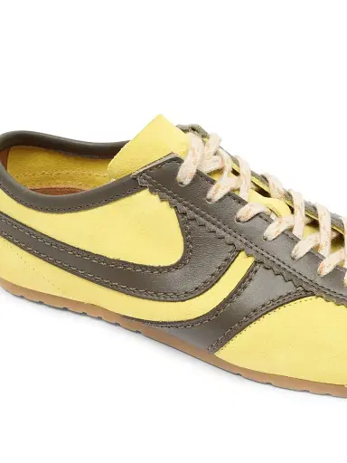 Dries Van Noten Women's Suede & Leather Low-Top Sneakers - Yellow - Size 11 | Thumbnail 5 Dries Van Noten Women's Suede & Leather Low-Top Sneakers - Yellow - Size 11 | Thumbnail 5