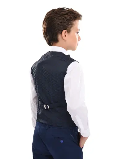 Moustache Little Boy's & Boy's Ezio Vest Outfit - Navy - Size 14 | Thumbnail 5