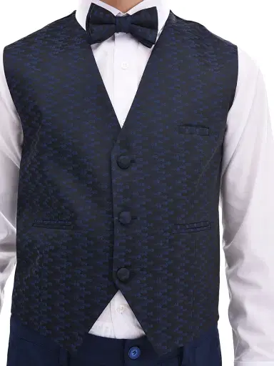 Moustache Little Boy's & Boy's Ezio Vest Outfit - Navy - Size 14 | Thumbnail 6