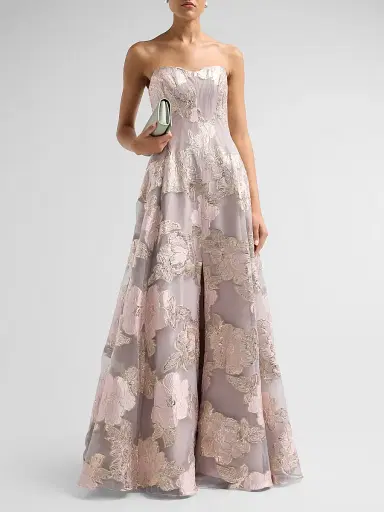 Rene Ruiz Collection Women's Floral Fil Coupe Sweetheart Ball Gown | Thumbnail 2