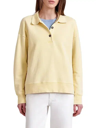 La Ligne Women's Howard Polo Sweater - Butter | Thumbnail 1