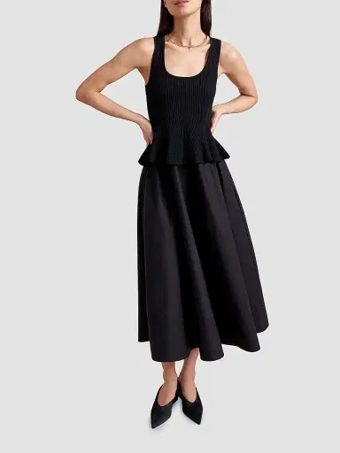La Ligne Women's Cara Dress - Black - Size XL | Thumbnail 2