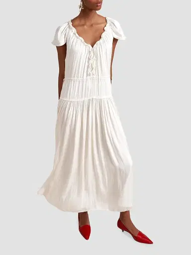 La Ligne Women's Sienna Dress - Ivory - Size XL | Thumbnail 2