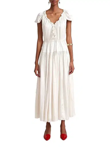 La Ligne Women's Sienna Dress - Ivory - Size XL | Thumbnail 1