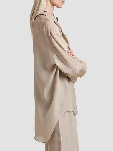 La Ligne Women's Freya Shirt - Beige - Size XL | Thumbnail 2