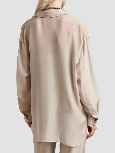 La Ligne Women's Freya Shirt - Beige - Size XL | Thumbnail 3