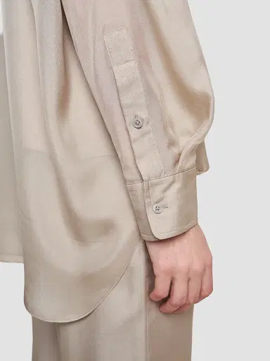 La Ligne Women's Freya Shirt - Beige - Size XL | Thumbnail 4