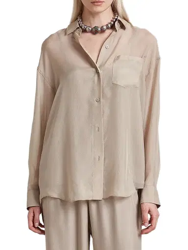 La Ligne Women's Freya Shirt - Beige - Size XL | Thumbnail 1