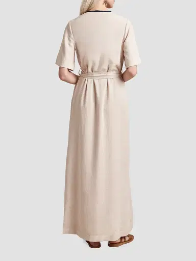 La Ligne Women's Wrap Dress - Sand - Size XL | Thumbnail 4
