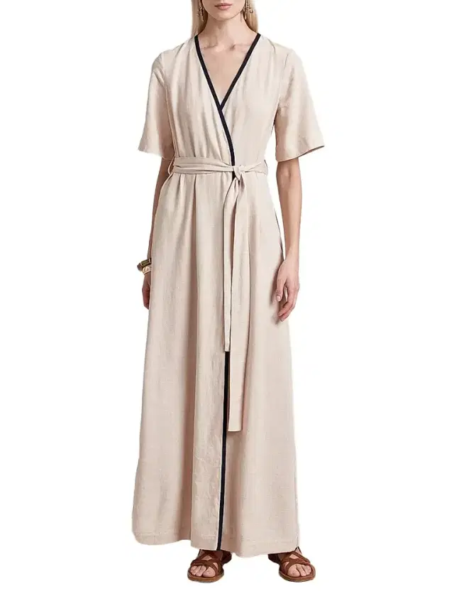 La Ligne Women's Wrap Dress - Sand