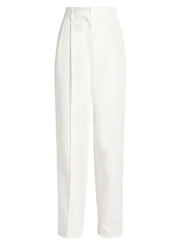 Prabal Gurung Women's Carrot Stretch-Denim Trousers - Off White
