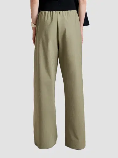 La Ligne Women's Cotton Colby Pants - Olive - Size XL | Thumbnail 4