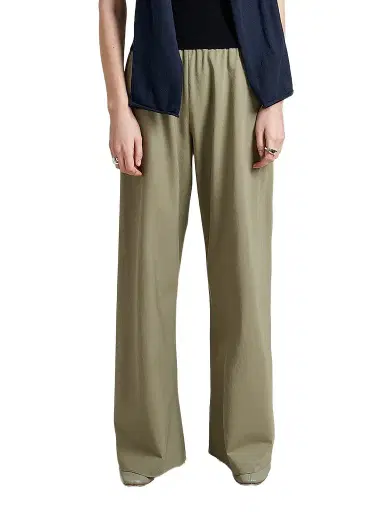 La Ligne Women's Cotton Colby Pants - Olive - Size XL | Thumbnail 1