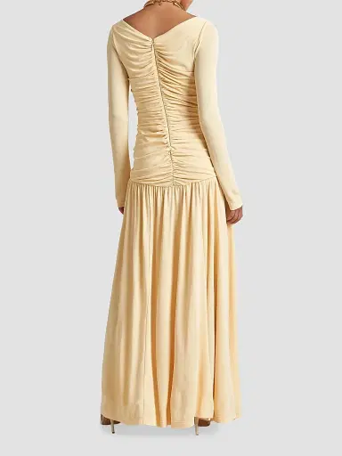 La Ligne Women's Rosalie Dress - Pale Yellow - Size XL | Thumbnail 4
