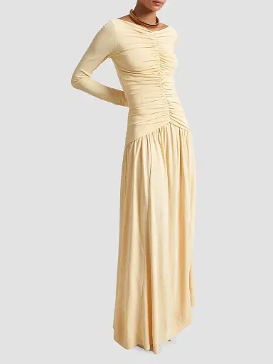 La Ligne Women's Rosalie Dress - Pale Yellow - Size XL | Thumbnail 5