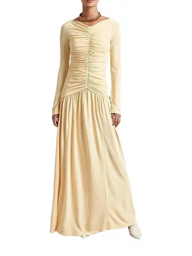 La Ligne Women's Rosalie Dress - Pale Yellow - Size XL | Thumbnail 1