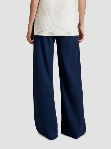 La Ligne Women's Linen Colby Pants - Midnight - Size XL | Thumbnail 4