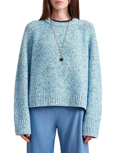 La Ligne Women's Ezra Sweater - Marled Sky - Size Medium | Thumbnail 1 La Ligne Women's Ezra Sweater - Marled Sky - Size Medium | Thumbnail 1